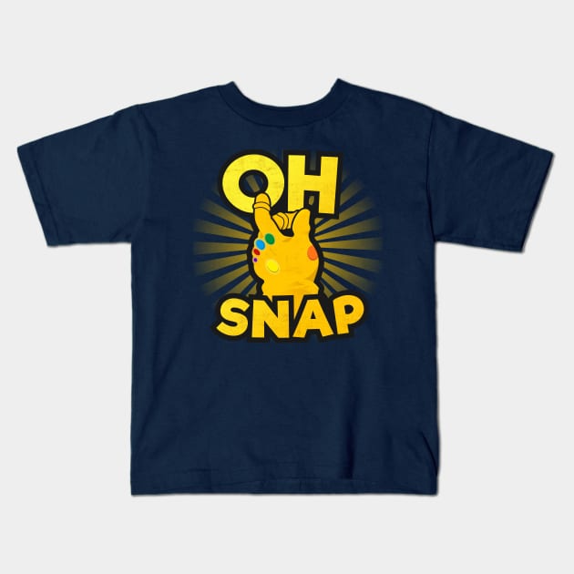 Oh Snap! Kids T-Shirt by duckandbear